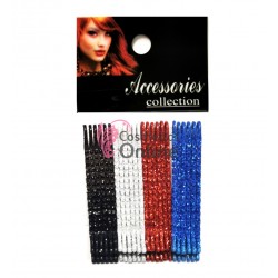 Agrafe pentru par AF015 set 24 bucati de 4,5 cm